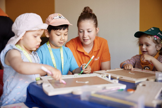 Die Betreuerinnen und Betreuer ließen sich einiges für die Kinder einfallen.