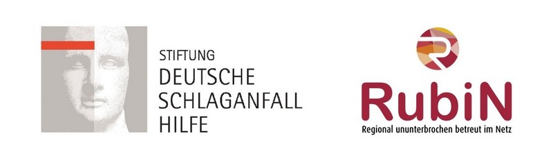 Logos Stiftung Deutsche Schlaganfall-Hilfe und RubiN