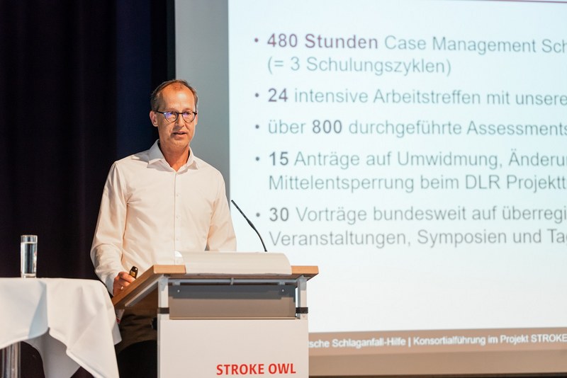 Dr. Georg Galle, Projektleiter STROKE OWL. Bild: ©Stiftung Deutsche Schlaganfall-Hilfe, Fotografin: Hanna Retz